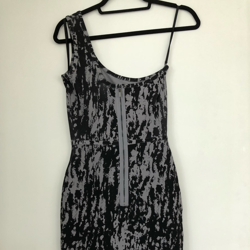 Asymmetric One-shoulder BCBG Bodycon Dress